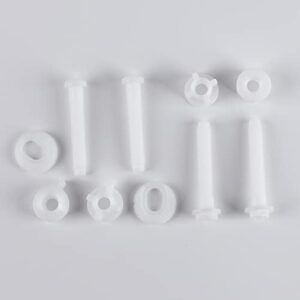 Toilet Seat Parts kit Including Screw and Nut for Top Mount Toilet Seat Hinges, Toilet Seat Screws Bolts Replacement Plastic