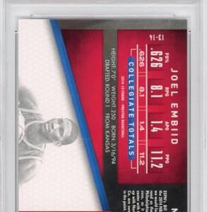 Graded 2014-15 Panini Prestige Joel Embiid #163 Rookie RC Basketball Card PSA 10 Gem Mint