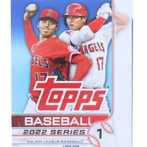 2022 Topps Series 1 Baseball Trading Cards Hanger Box (67 Cards)