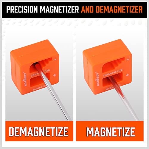 HORUSDY 119-Piece Magnetic Screwdriver Set with Plastic Racking, Includs Precision Screwdriver, Insulated screwdriver and Bit set, Tools for Men Tools Gift