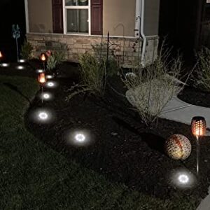 Solar Ground Lights, Solar Lights Outdoor Garden,16Pack Solar Outdoor Lights , Outdoor Solar Disk Lights Waterproof LED in-Ground Lights, Landscape Lights for Pathway, Yard, Deck, Lawn, Patio, Walkway