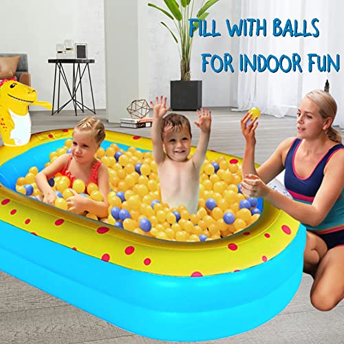 Inflatable Kid Pool, Swimming Pool for Kids with Sprinkler, Funny Blow up Pool 67'' x 41'' x 32'' Full-Sized Family for Backyard, Summer Water Party…