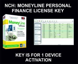moneyline personal finance software, key, for 1 device activation