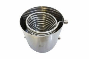 stainless steel 10" condensing coil bucket- ss304- various sizes- 1/2", 1/4" - usalab