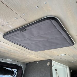 VanEssential Magnetic Insulated Roof Vent Sun Cover for MaxxAir Fan, Fantastic Fan 16.5" x 16.5" (CHARCOAL GRAY)
