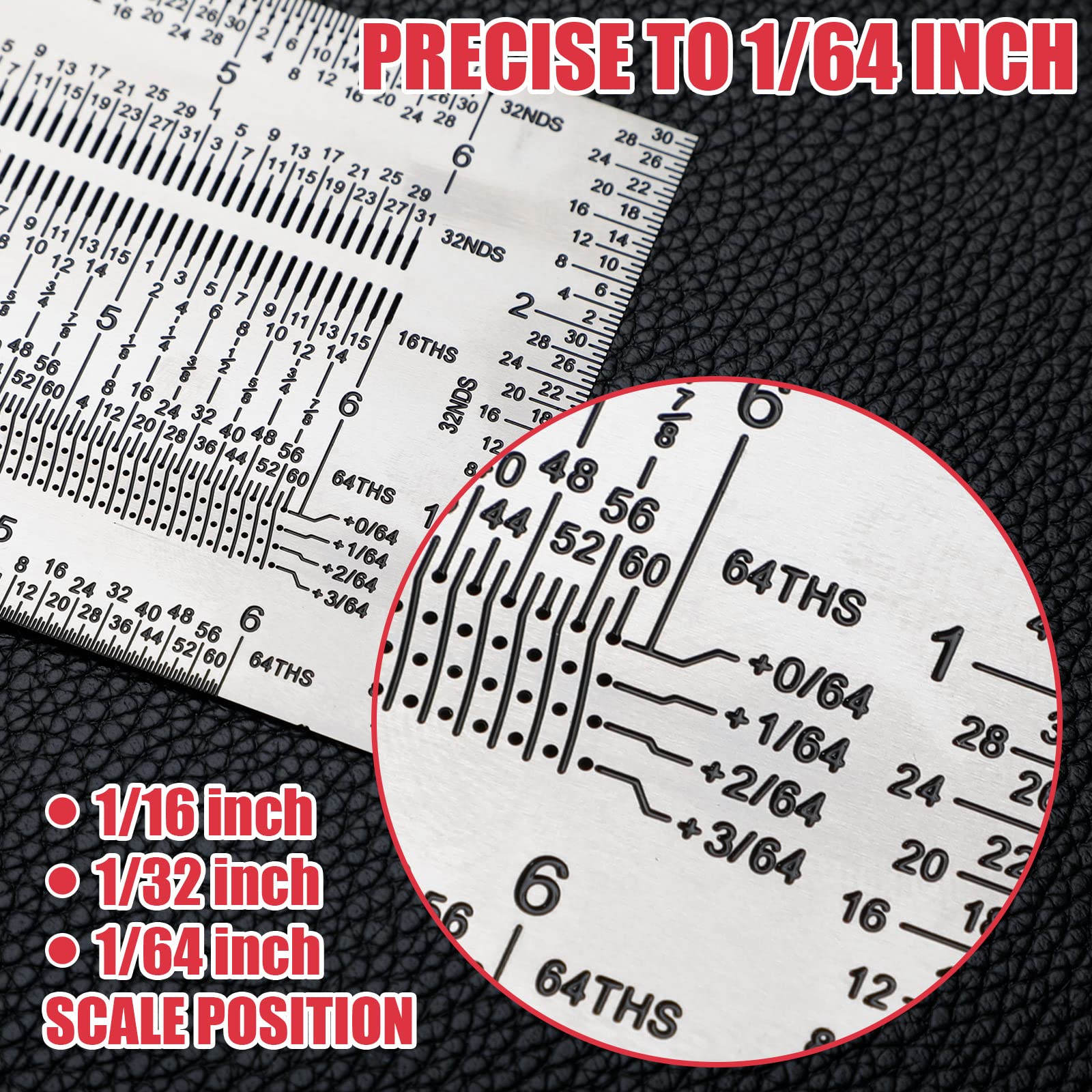 4 Pieces Precision Marking T Rule Set T Square Precision Marking T Rule Includes Compatible Pencil with 0.3 mm Mechanical Pencil Refill for Woodworking(6 Inch, 12 Inch)