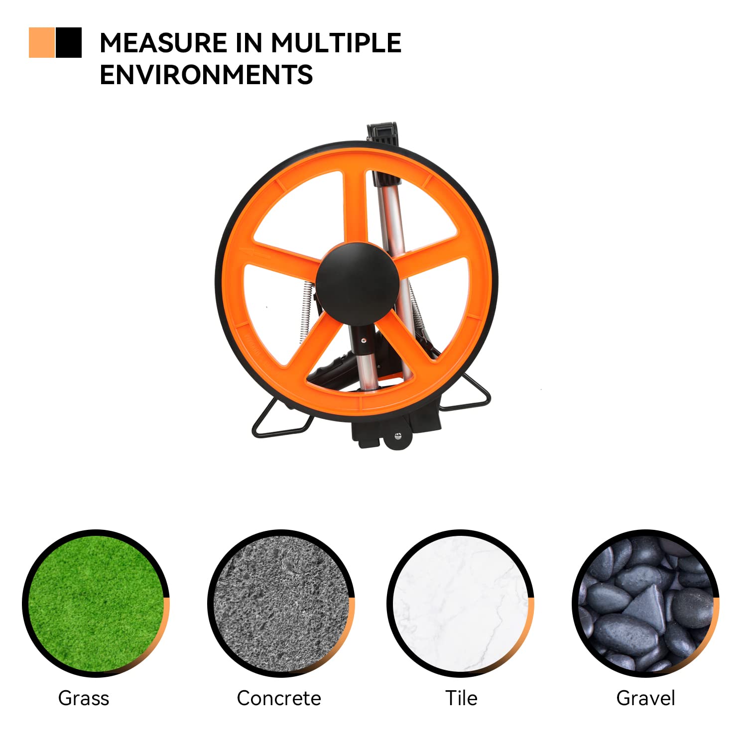 Measuring Wheel Digital Display, Prostormer 12.5'' Folding Portable Distance Measurement Wheel with Measuring Area Function