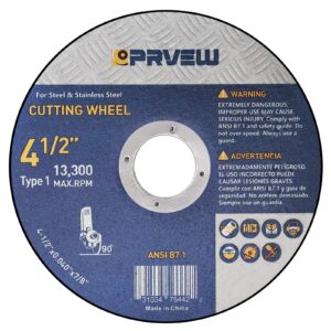 prvew 60-pack cut off wheels 4 1/2 inch,4.5"x0.04"x7/8"angle grinder cutting wheel cutting disc,4.5 inch cut off wheel for metal&stainless steel, grinder wheels for general purpose metal cutting