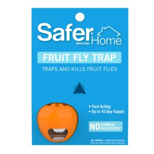 safer brand home sh500 indoor fruit fly trap – ready-to-use, non-staining, no synthetic insecticides