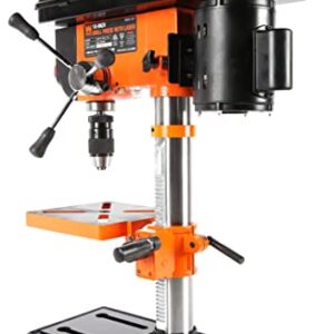 WEN 4211 3.2-Amp 10-Inch 5-Speed Cast Iron Benchtop Drill Press with Laser and Keyless Chuck , Black