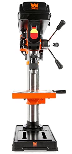 WEN 4211 3.2-Amp 10-Inch 5-Speed Cast Iron Benchtop Drill Press with Laser and Keyless Chuck , Black