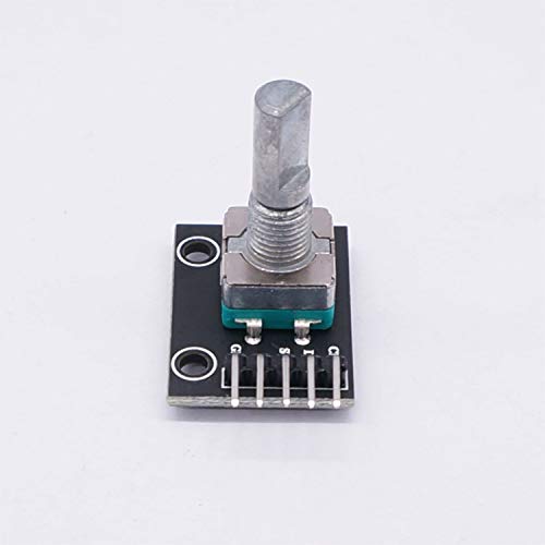 Taiss 5Pcs KY-040 Rotary Encoder Module with 15×16.5 mm with Knobs Cap +PV Combiner Box 4 String with 15A Rated Current Fuse Circuit Breaker Lightning Arreste and Solar Panel Cable Connectors