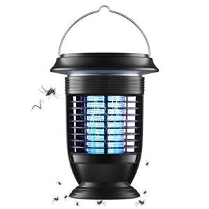 aimoxa solar bug zapper outdoor, self-cleaning mosquito zapper for fruit flies, gnats, moths, insect, waterproof fly traps for indoors, usb electric catcher & killer