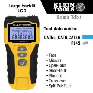 Klein Tools Cable Tester & Data Cable Installation Tool Kit