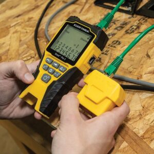 Klein Tools VDV501-852 Cable Tester & VDV500-123 Cable Tracer Probe-Pro Tracing Probe with Replaceable Non-Metallic, Conductive Tip and a Light for Use in Dark Spaces