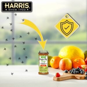 Harris Fruit Fly Trap, Fruit Fly Killer for Indoors, 6oz (2-Pack)