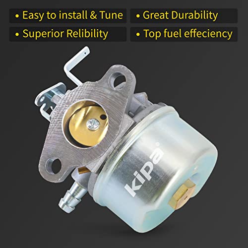 KIPA Carburetor For Tecumseh TH139SP TH139SA HSK870 HSK850 snowblower Engines Replace 640300 632738 640096 With Mounting Gasket Primber bulb Fuel Filter