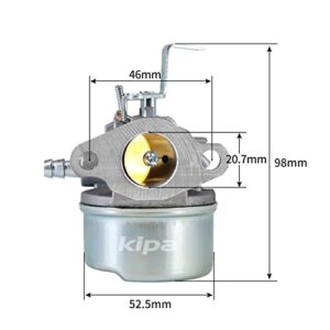 KIPA Carburetor For Tecumseh TH139SP TH139SA HSK870 HSK850 snowblower Engines Replace 640300 632738 640096 With Mounting Gasket Primber bulb Fuel Filter