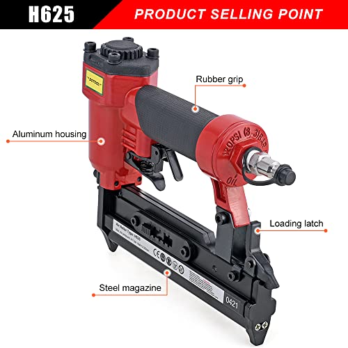 DOTOOL 23 Gauge Pin Nailer Pneumatic 100-Fastener Air-powered Nail Gun Fits 1/2'', 3/4'', 4/5'', 5/8'' and 1'' Nails