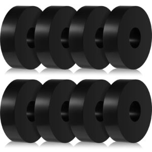 rubber isolation pads thick rubber washers 1.5 inch od 0.5 inch id 0.4 inch thick mechanical vibration damping pads anti vibration isolation pads rubber isolator washer(8 pcs)