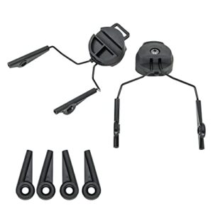 combatgear arc rail adapters accessories for walker electronic earmuffs,1pair black mounting adapter