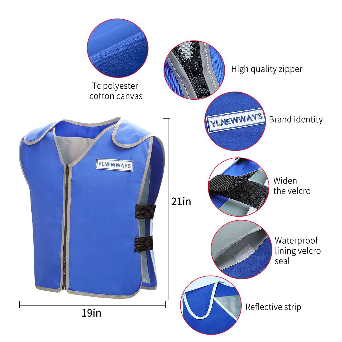 Cooling Vest for Men&Women for Hot Weather,Ice Reflective Vest with 24 PCS Ice Packs and Pockets, Cool Jacket for Working in the Heat