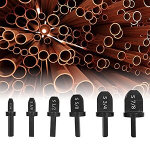 FTVOGUE 6Pcs Swagging Tool Drill Bit Steel Air Conditioner Tube Flaring Pipe Expander Set,Expander