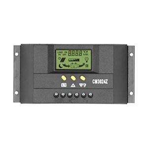 cm3024z pwm solar controller lcd display solar panel intelligent regulator 12v 24v(20a)