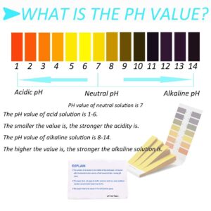 Utoolmart pH Test Paper, 320PCS Full Range 1-14 Litmus Paper pH Soap Making Testing Strips for Water Saliva Urine Soil, Drinks, 4 Packs