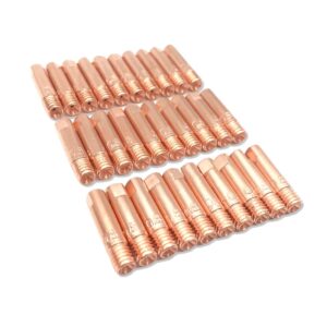 copper contact tips .035'' / .030'' 30-pk mig welding torch 11-30 accessories for 15ak mig/mag welding torch mig guns (0.030'')