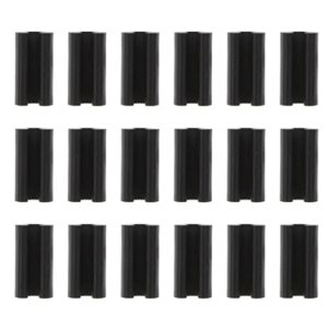 doitool rubber feet for sink grid sink protectors: 100pcs kitchen sink wire rack feet rubber wire bumper replacement parts for kitchen rack black 4.8mm