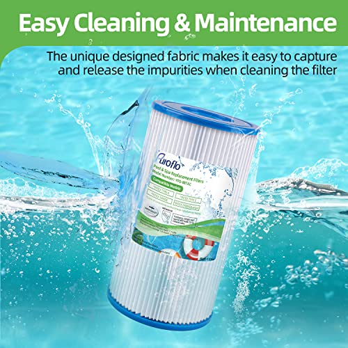 PUROFLO Pool Filter Type A or C 29000E/59900E Summer Waves A/C Filter for Above Ground Pools, A/C Pool Filter for Intex Easy Set Pool, Type A/C Pool Filter Cartridge, 6 Pack