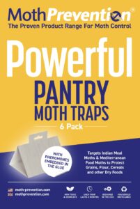 mothprevention powerful pantry moth traps pack of 6 | moth killer with pheromones | kitchen moth trap for your home | maximum pheromone dispersal | no odor