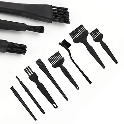 8pcs Mobile Phone Computer Brush, Safe Anti Static Brush Set Detailing Cleaning Tool for Mobile Phone Tablet PCB BGA Repair Work