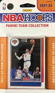 new york knicks 2021 2022 hoops factory sealed team set with rookie cards of quentin grimes and miles mcbride