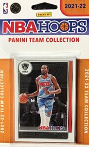 brooklyn nets 2021 2022 hoops factory sealed team set with rookie cards of day'ron sharpe, cameron thomas and kessler edwards