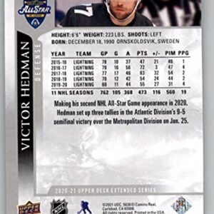 2020-21 Upper Deck Extended Series #692 Victor Hedman All-Star Team NHL Hockey Trading Card