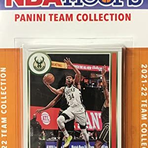 Milwaukee Bucks 2021 2022 Hoops Factory Sealed 6 Card Team Set with Giannis Antetokounmpo Plus