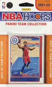 philadelphia 76ers 2021 2022 hoops factory sealed team set with rookie cards of charles bassey and jaden springer