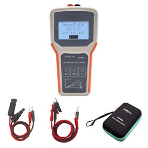 LeTkingok Photovoltaic Panel Multimeter Solar Panel MPPT Tester Smart MPPT Solar Panel Multimeter VOC Testing Power Meter LCD Display (EL400B)