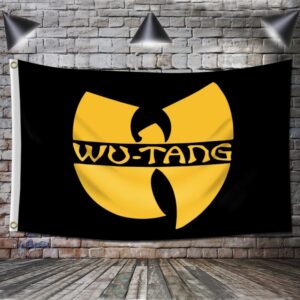 DecrPlus Wu Tang Banner Flag - 3x5ft/150*90cm (HD Printing, Durable 150D Polyester for Garage Man Cave with Metal Grommet