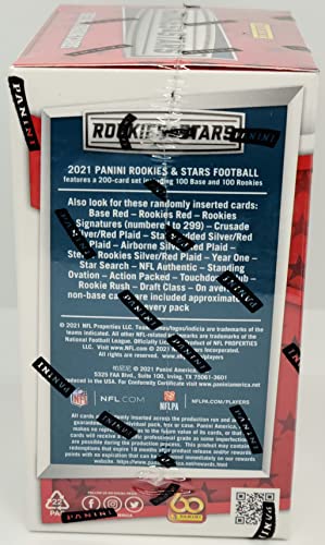 2021 Panini Rookies & Stars Football Trading Cards Blaster Box (70 cards per box)