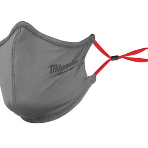 3 PACK Milwaukee 2-Layer Performance Face Mask —One Size (Grey)