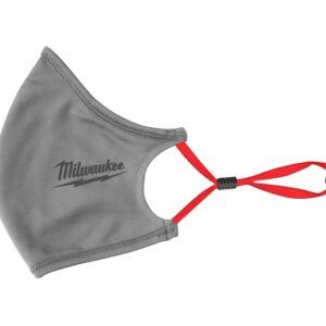 3 PACK Milwaukee 2-Layer Performance Face Mask —One Size (Grey)