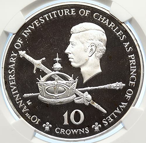 1979 1979 TURKS AND CAICOS 10Yr Prince Charles Proof A 10 Crowns PF 68 ULTRA CAMEO NGC