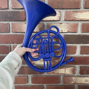 Blue French Horn/HIMYM/Prop Replica/Proposal Prop/Pop Culture Reference (16 in Wall Hanging)