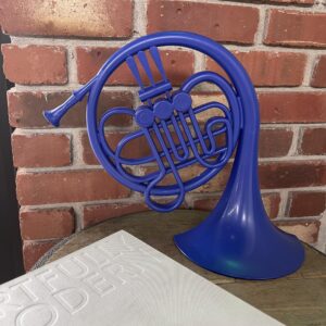 Blue French Horn/HIMYM/Prop Replica/Proposal Prop/Pop Culture Reference (16 in Wall Hanging)