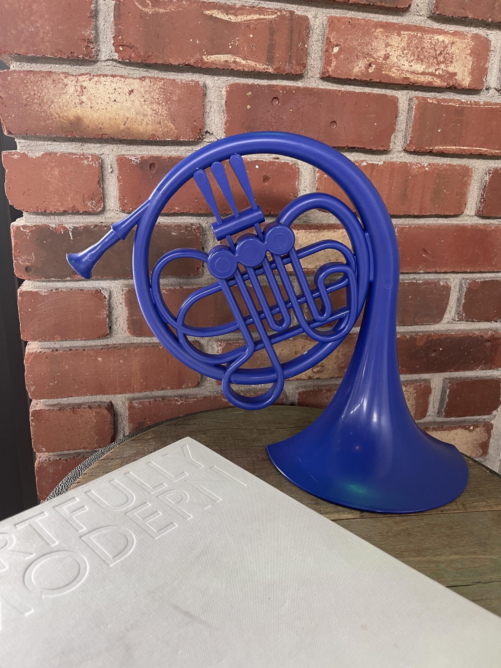 Blue French Horn/HIMYM/Prop Replica/Proposal Prop/Pop Culture Reference (16 in Wall Hanging)