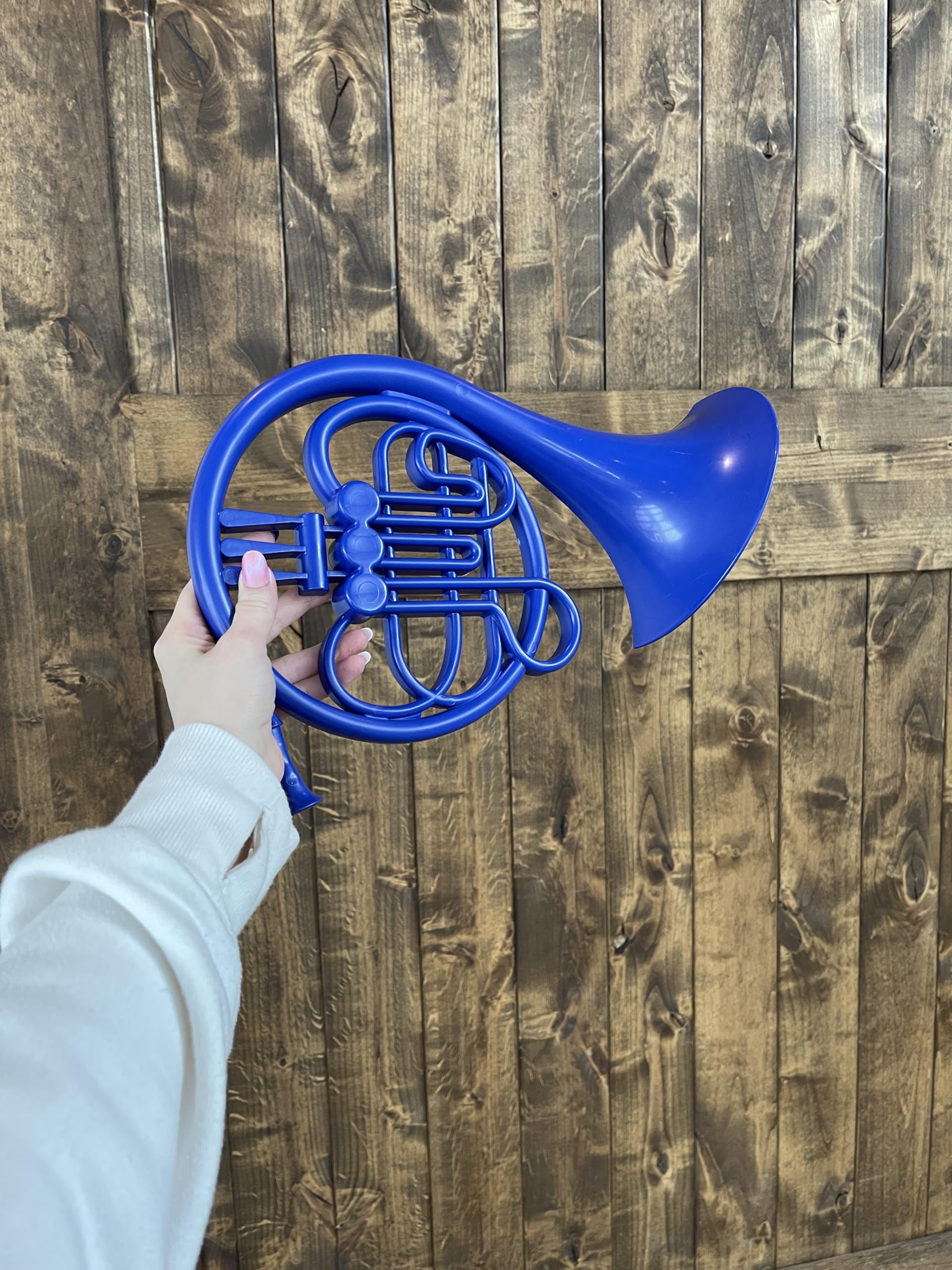 Blue French Horn/HIMYM/Prop Replica/Proposal Prop/Pop Culture Reference (16 in Wall Hanging)