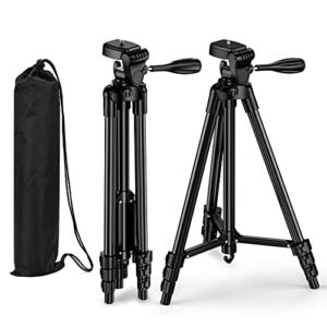 elikliv laser level tripod with carry bag, elikliv lightweight adjustable aluminum alloy tripod stand for rotary and line lasers (support 1/4 mounting thread)